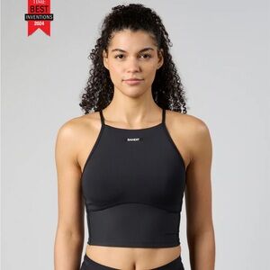 Bandit Running Stamina 6 Pocket Nova Crop - Nova in Black
